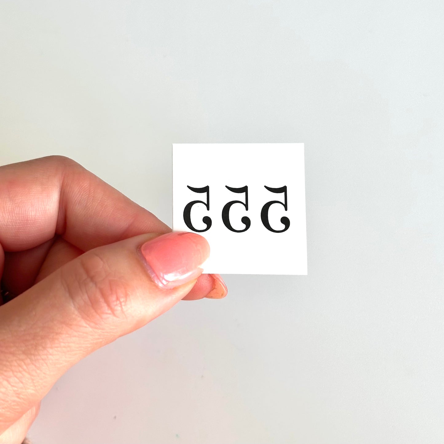 555 Angel Number (set of 2) - Temporary Tattoo