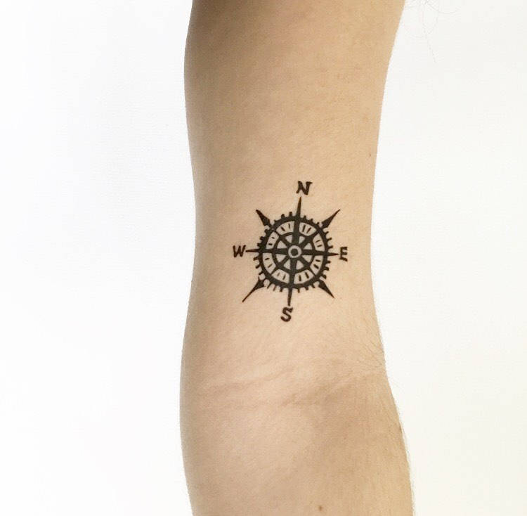 Compass - Temporary Tattoo