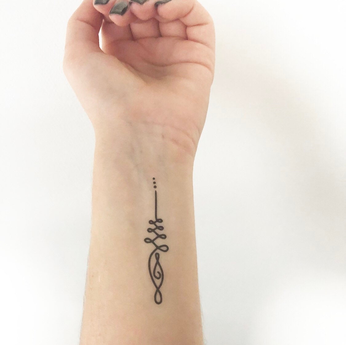 Unalome Simple (set of 2) - Temporary Tattoo