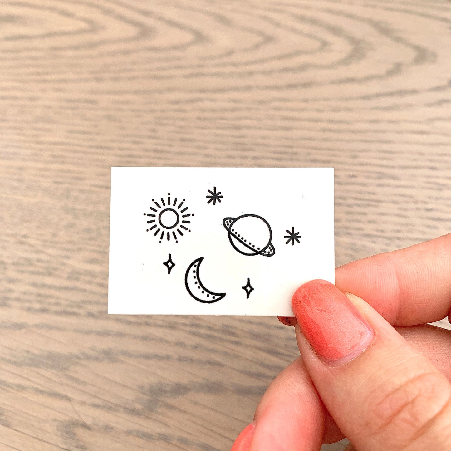 Planet/Galaxy (set of 2) - Temporary Tattoo