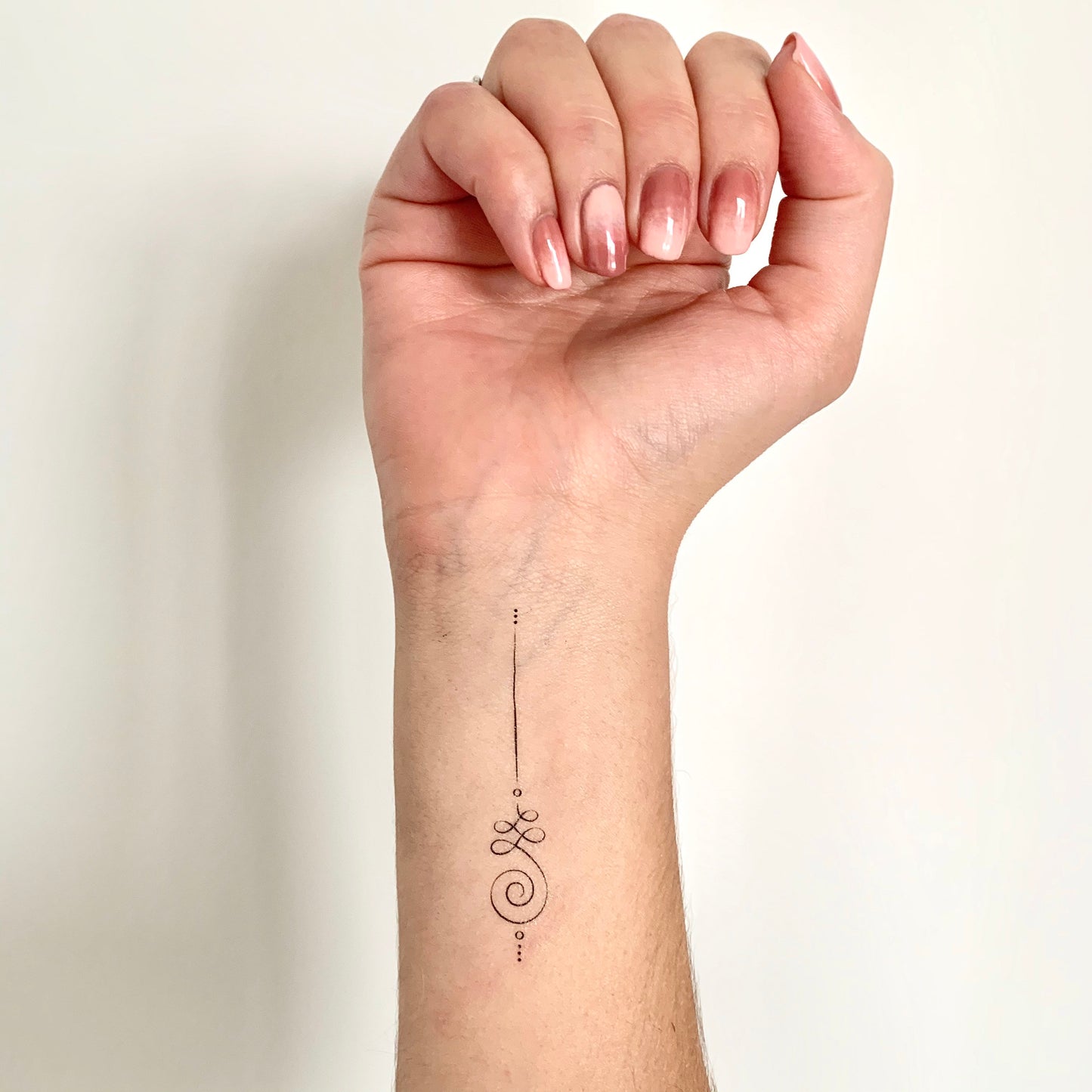 Unalome Fine Lined (set of 2) - Temporary Tattoo