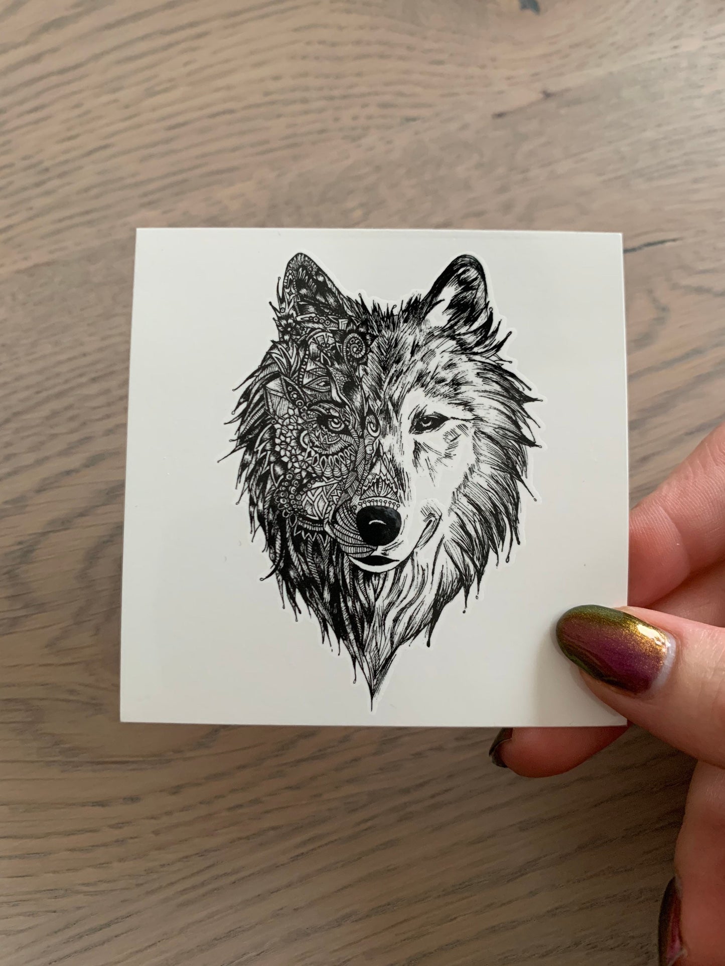 Wolf Art (set of 2) - Temporary Tattoo