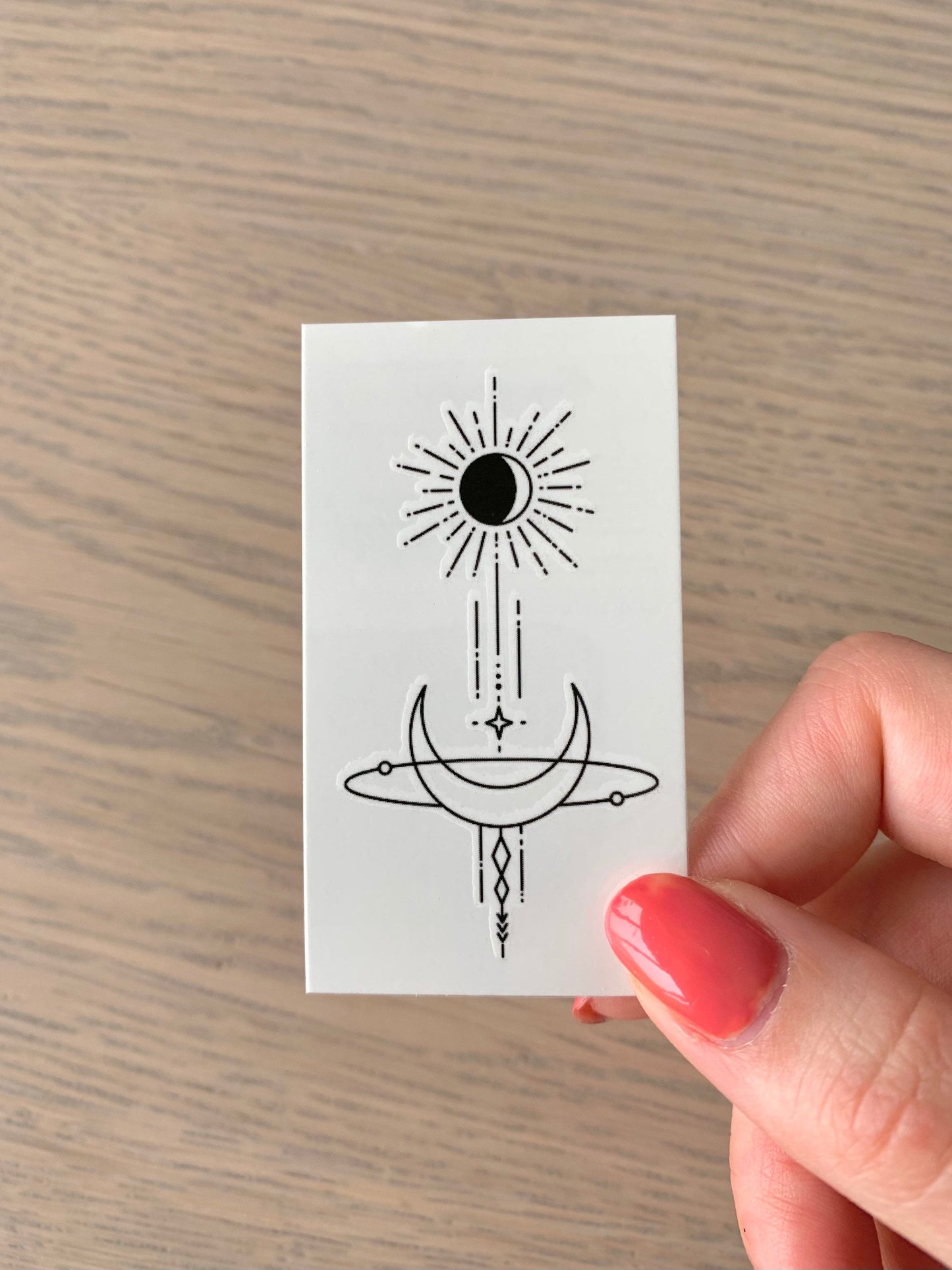 Sun Moon (set of 2) - Temporary Tattoo