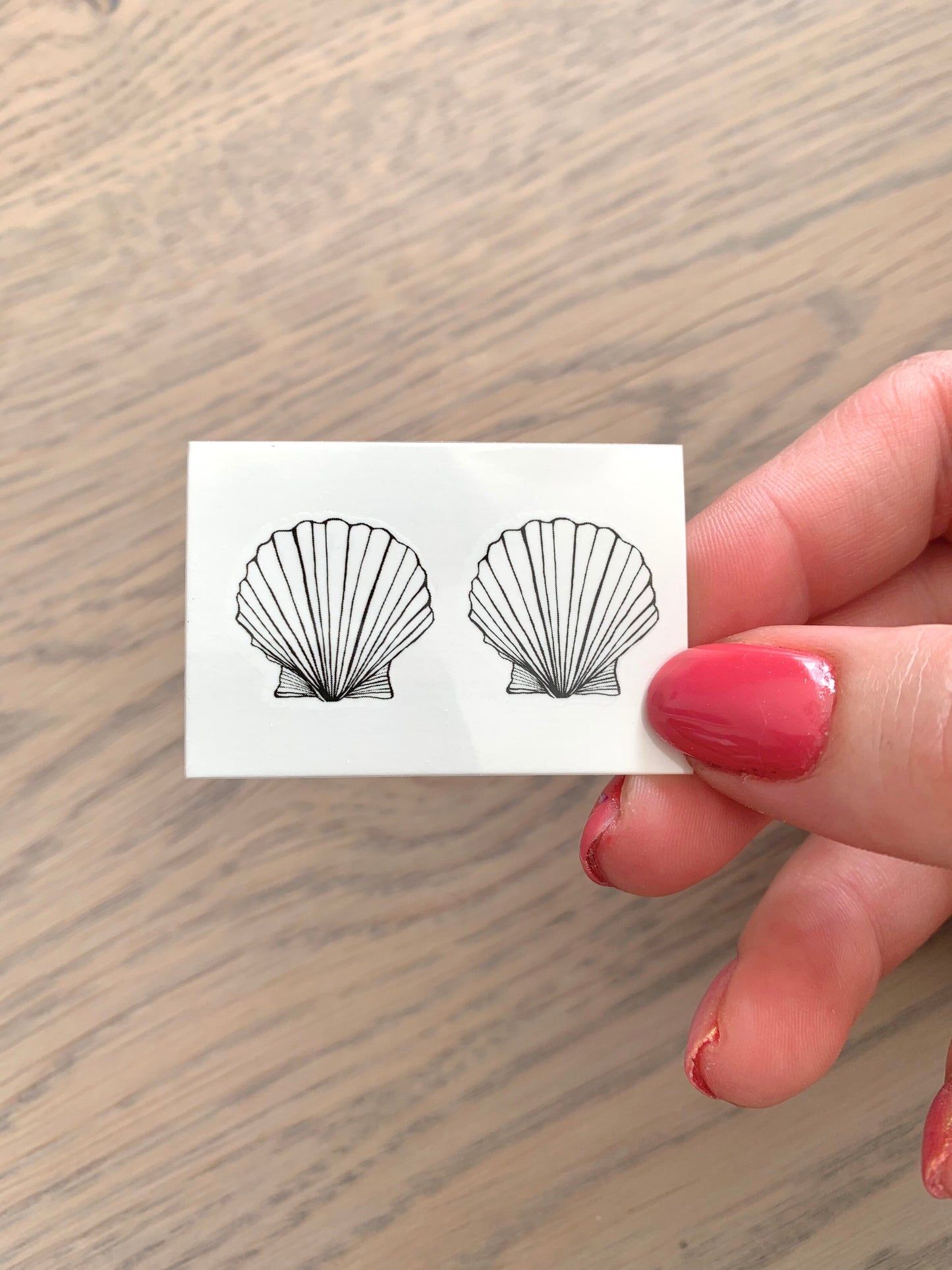 Shell (set of 2) - Temporary Tattoo