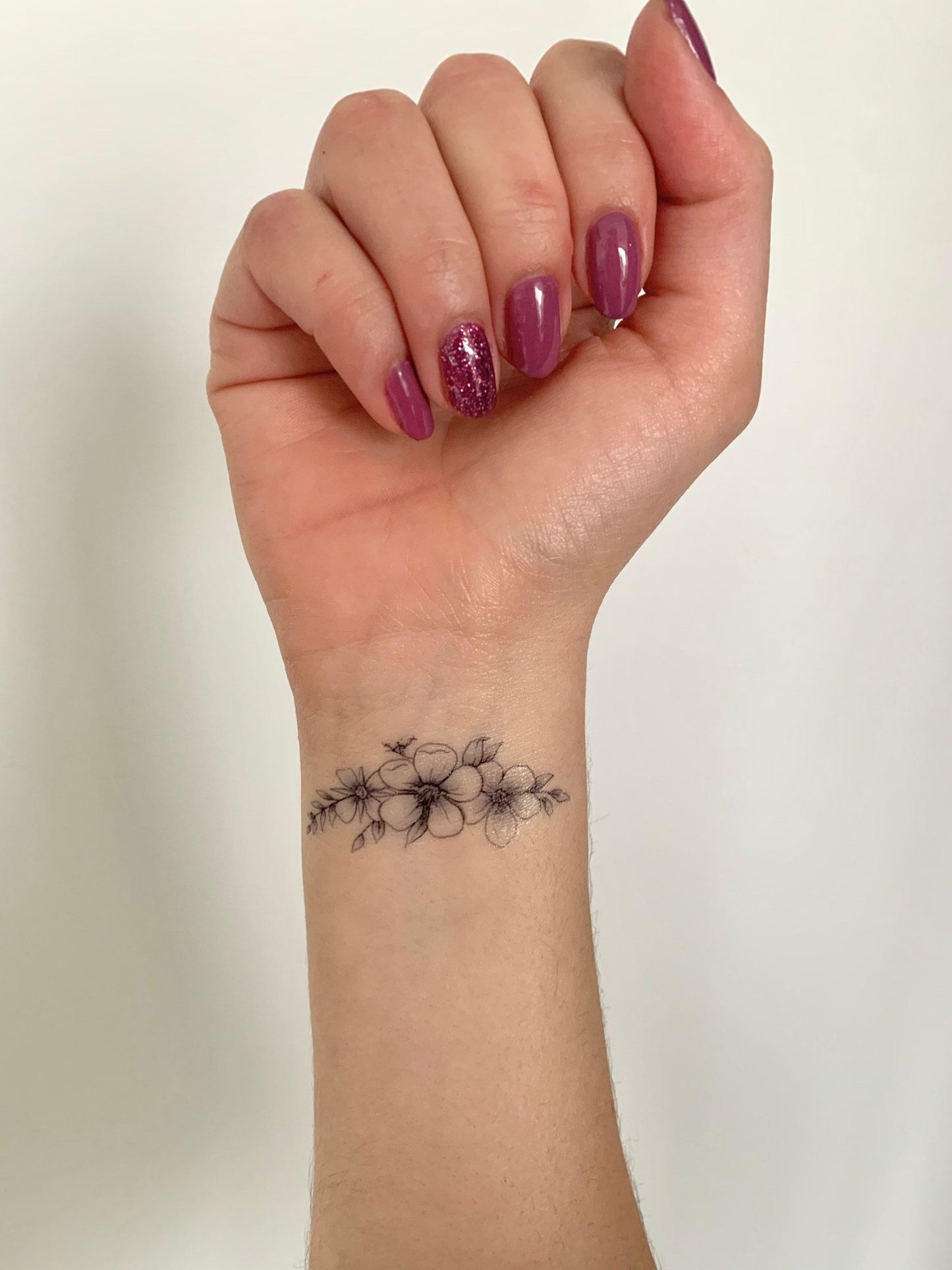 Floral G (set of 2) - Temporary Tattoo