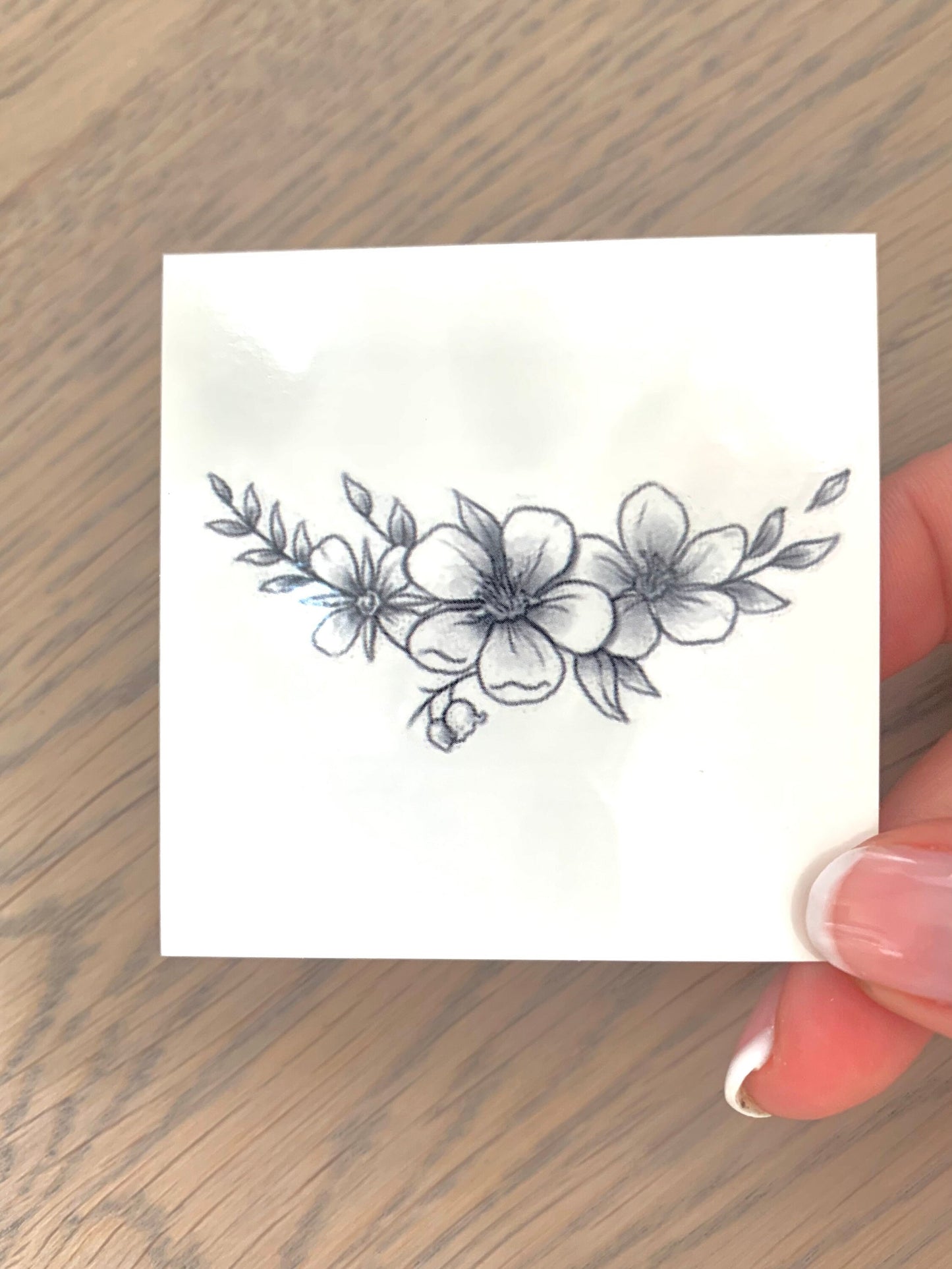 Floral G (set of 2) - Temporary Tattoo