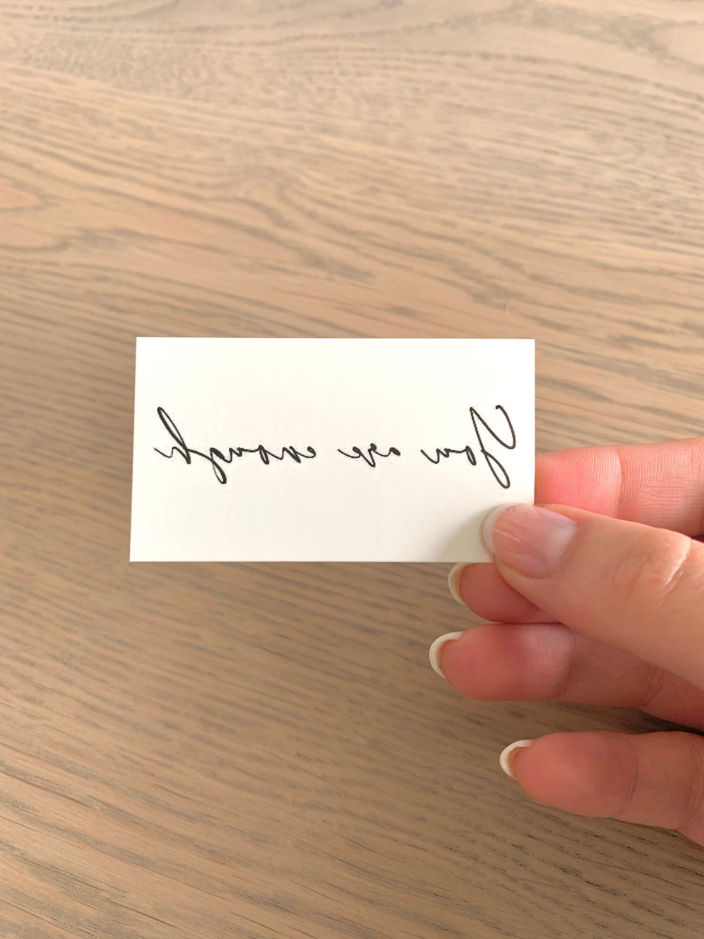 You Are Enough (set of 2) - Temporary Tattoo