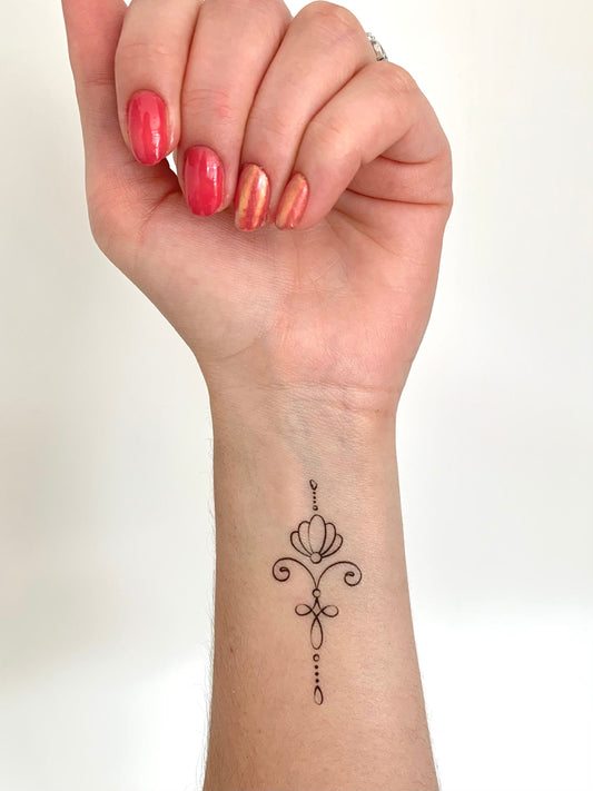 Unalome Classy (set of 2) - Temporary Tattoo