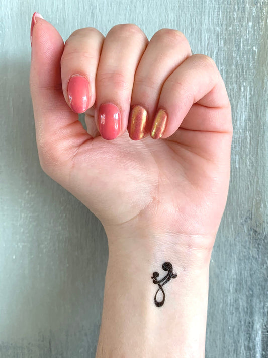 Mother Child Symbol (set of 2) - Temporary Tattoo