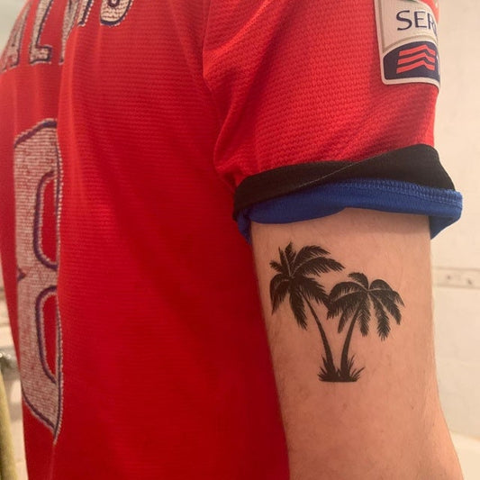 Palm Tree Double (set of 2) - Temporary Tattoo