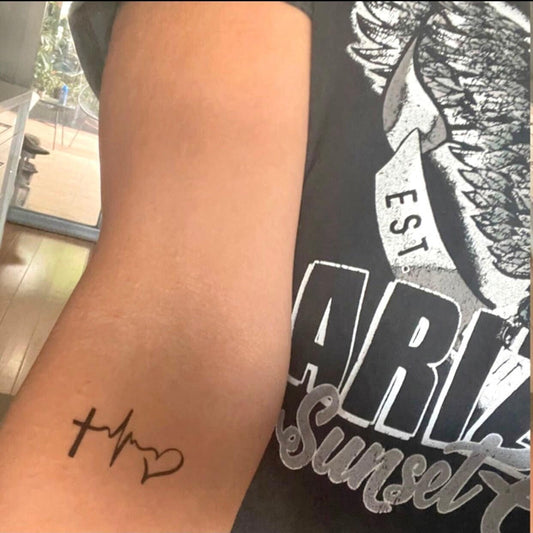 Love Hope Faith (set of 2) - Temporary Tattoo