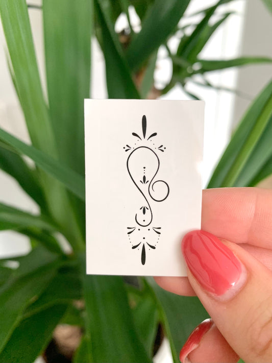 Leo Zodiac Sign (set of 2) - Temporary Tattoo