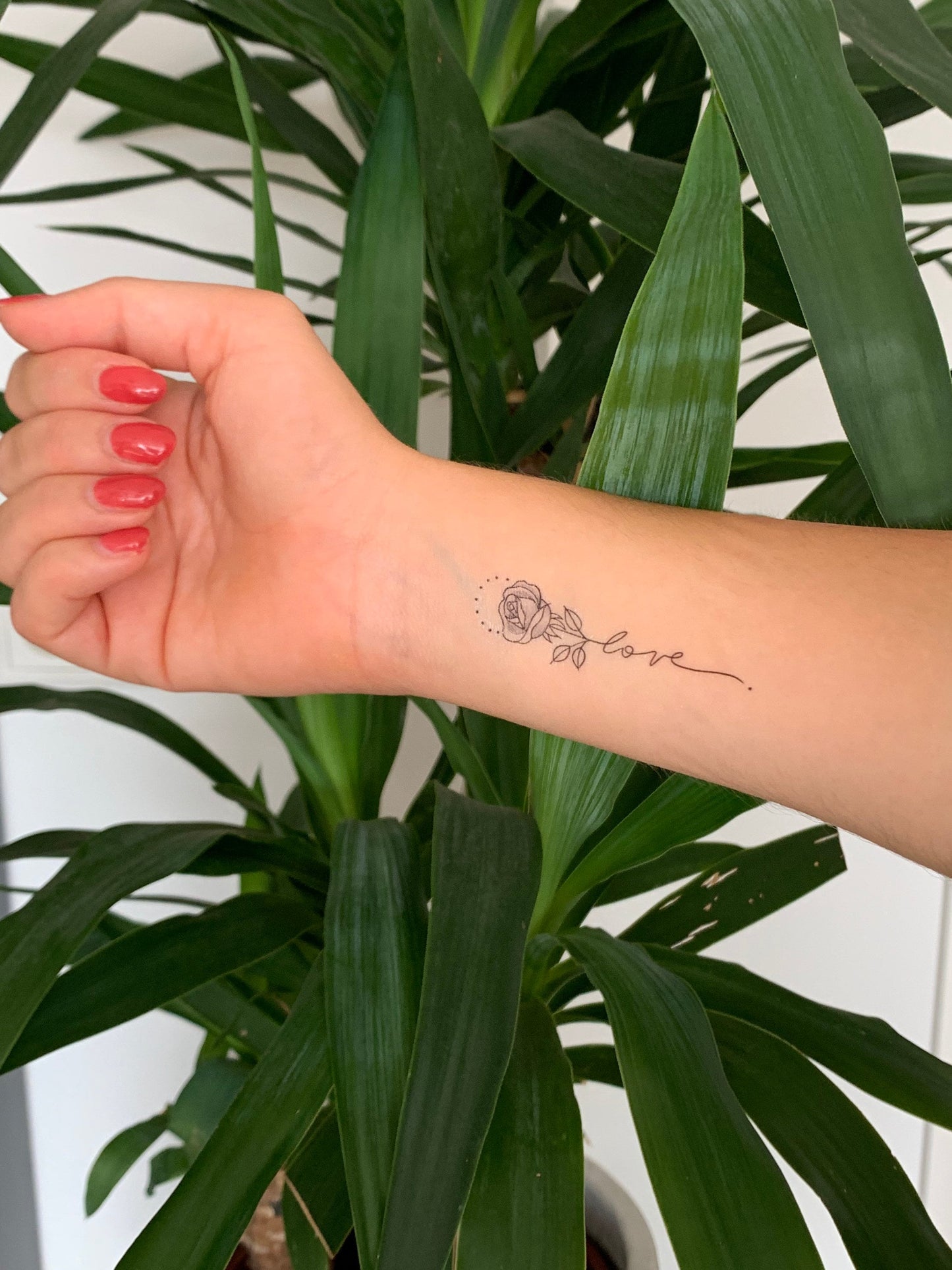 Love Rose (set of 2) - Temporary Tattoo