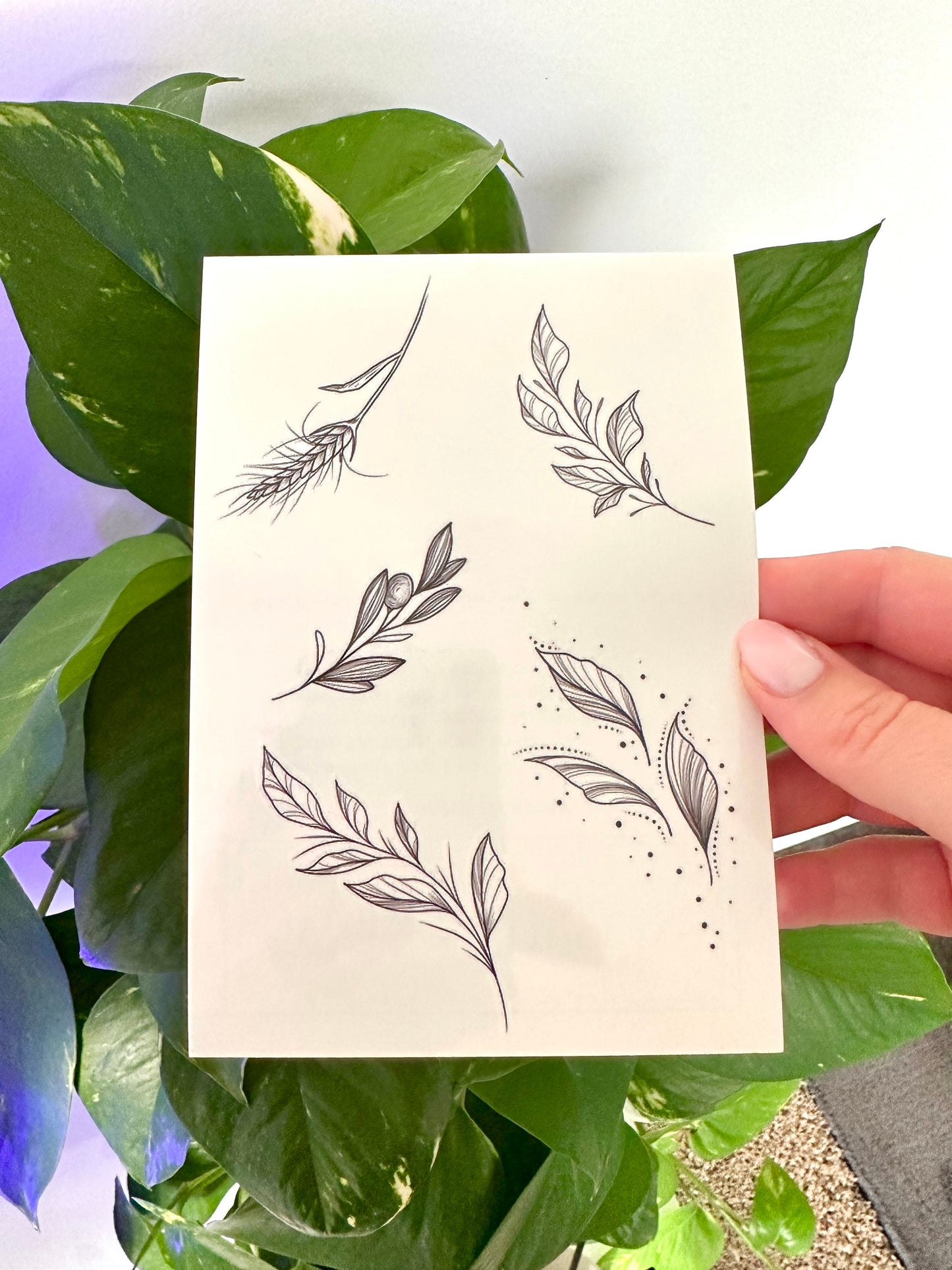 Leafs Set - Temporary Tattoo