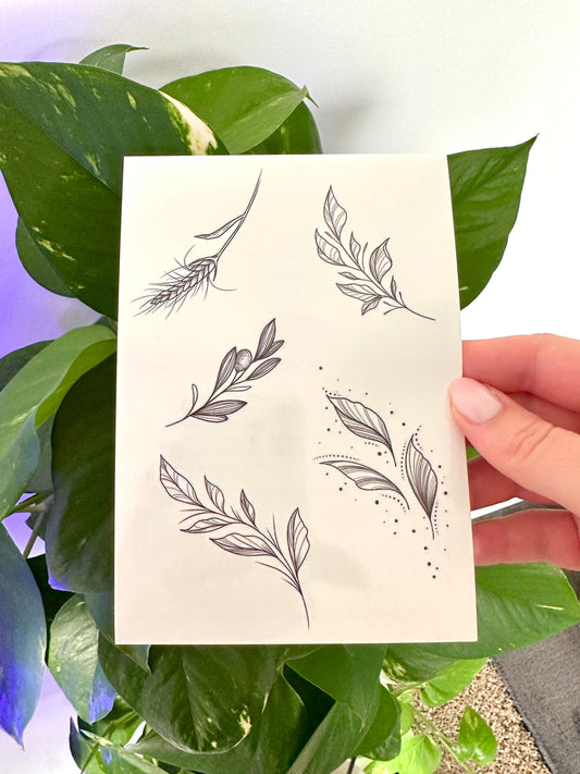 Leafs Set - Temporary Tattoo