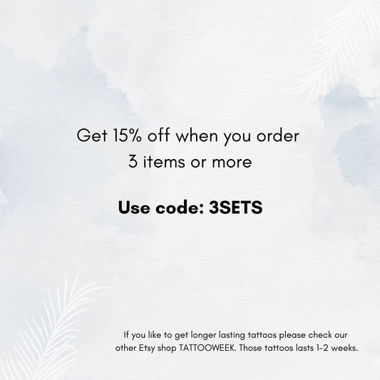 Hope - Temporary Tattoo (set of 2)