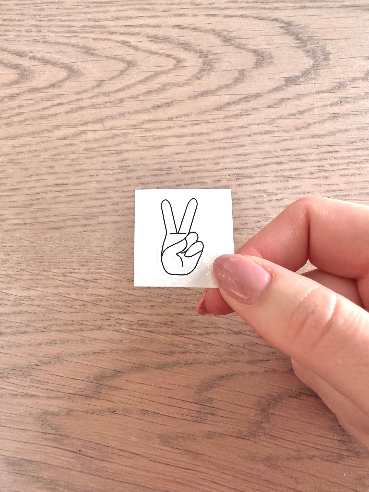 Peace Fingers (set of 2) - Temporary Tattoo