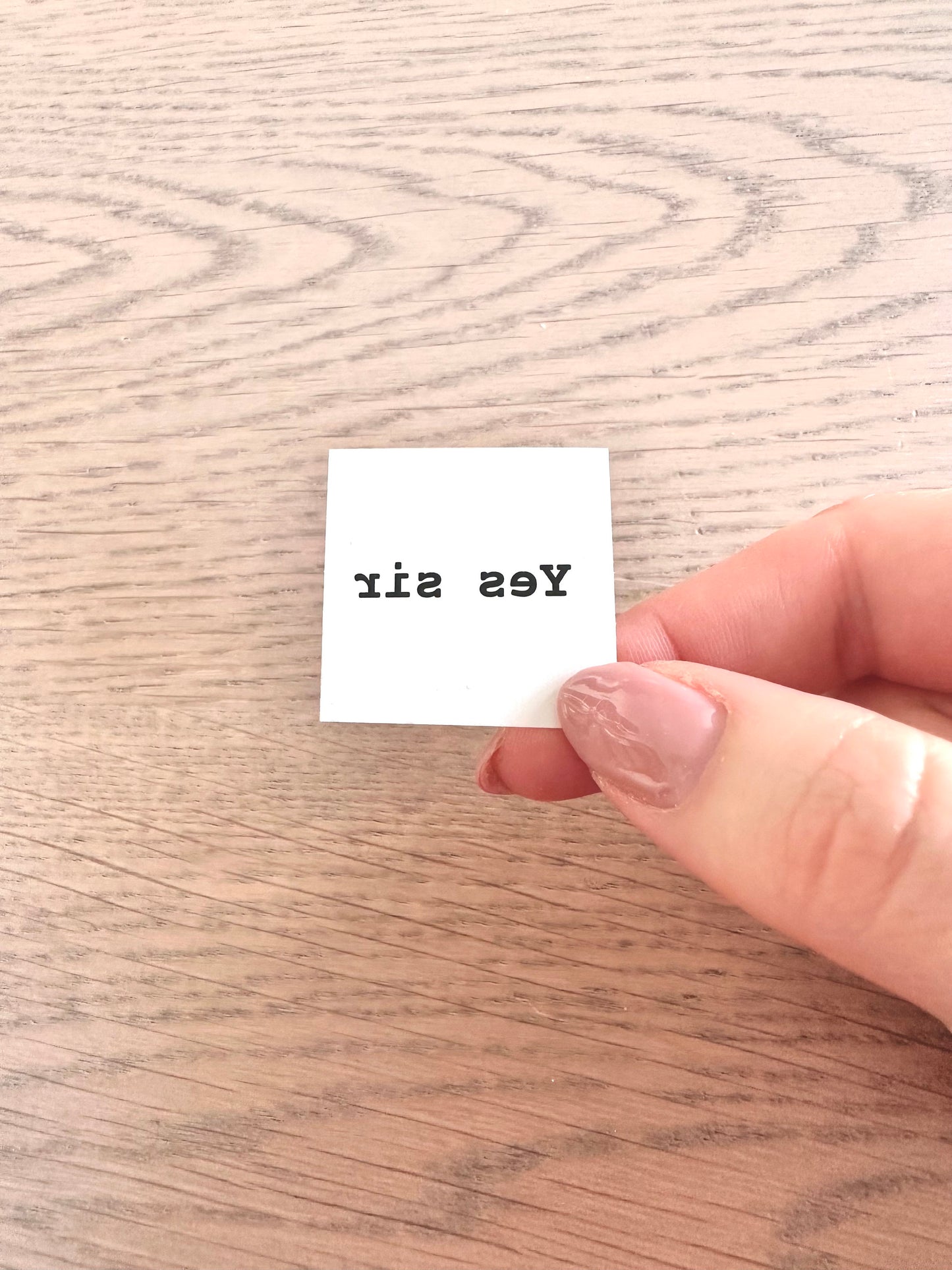 Yes Sir (set of 2) - Temporary Tattoo