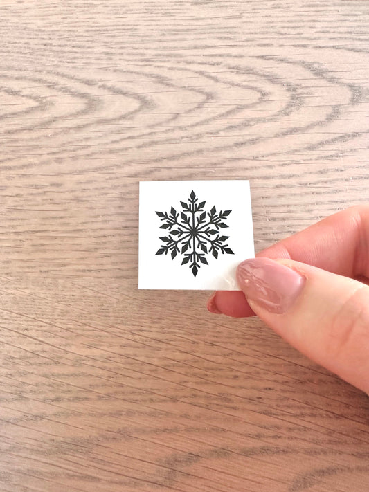 Snowflake Fancy (set of 2) - Temporary Tattoo