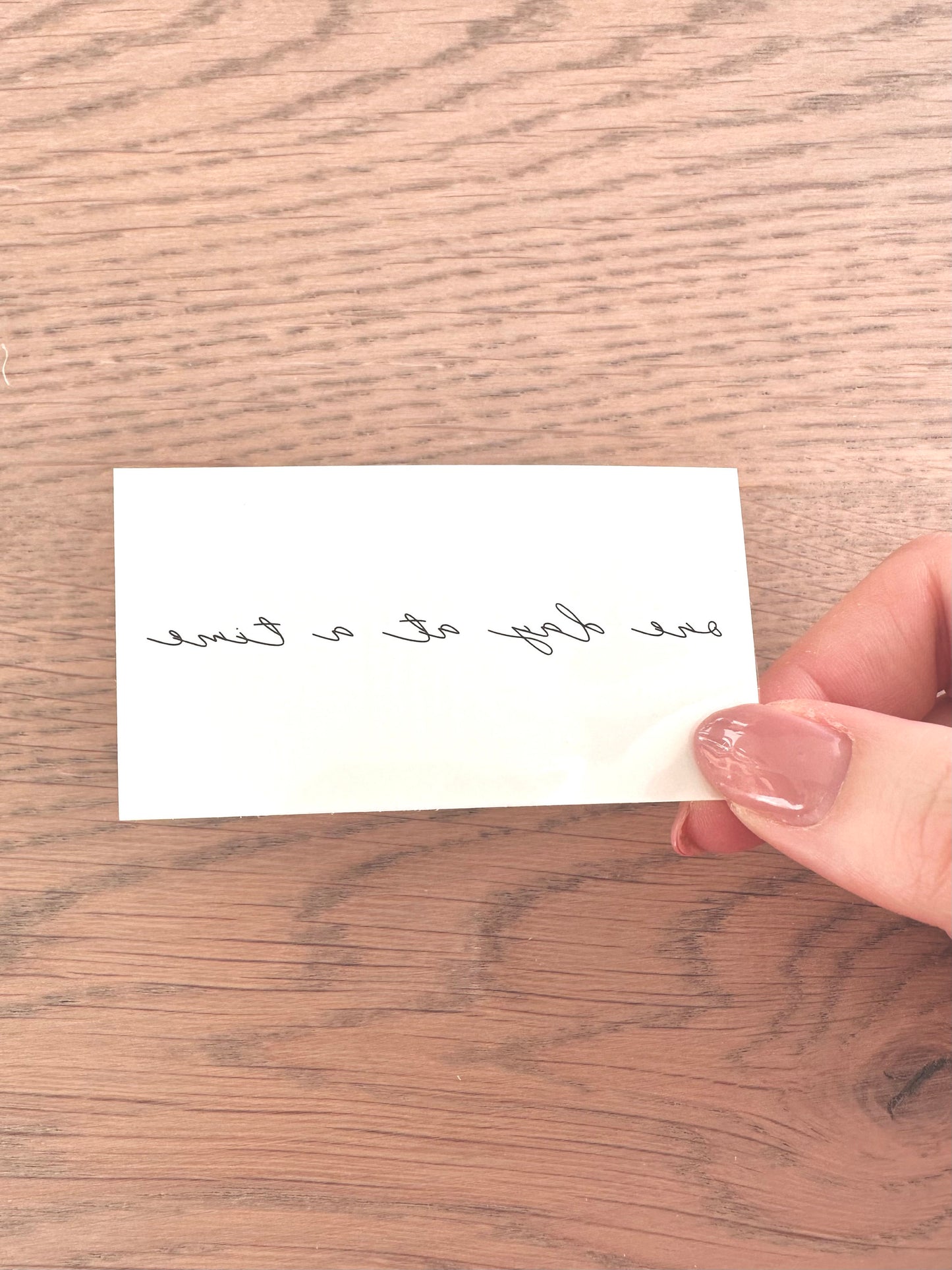 One Day At A Time (set of 2) - Temporary Tattoo