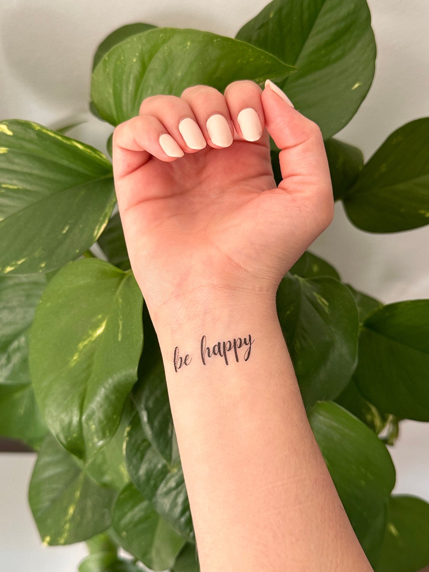 Be Happy (set of 2) - Temporary Tattoo