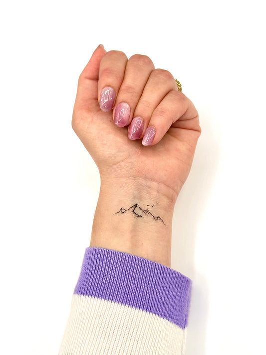 Mountain Birds (set of 2) - Temporary Tattoo