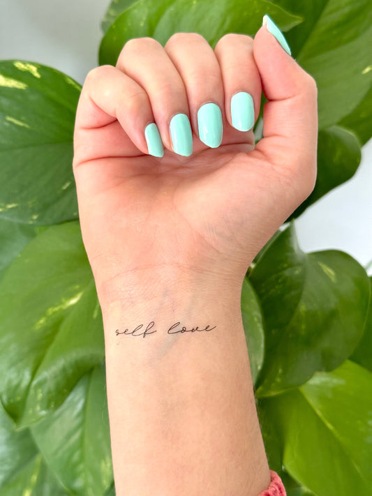 Self Love (set of 2) - Temporary Tattoo