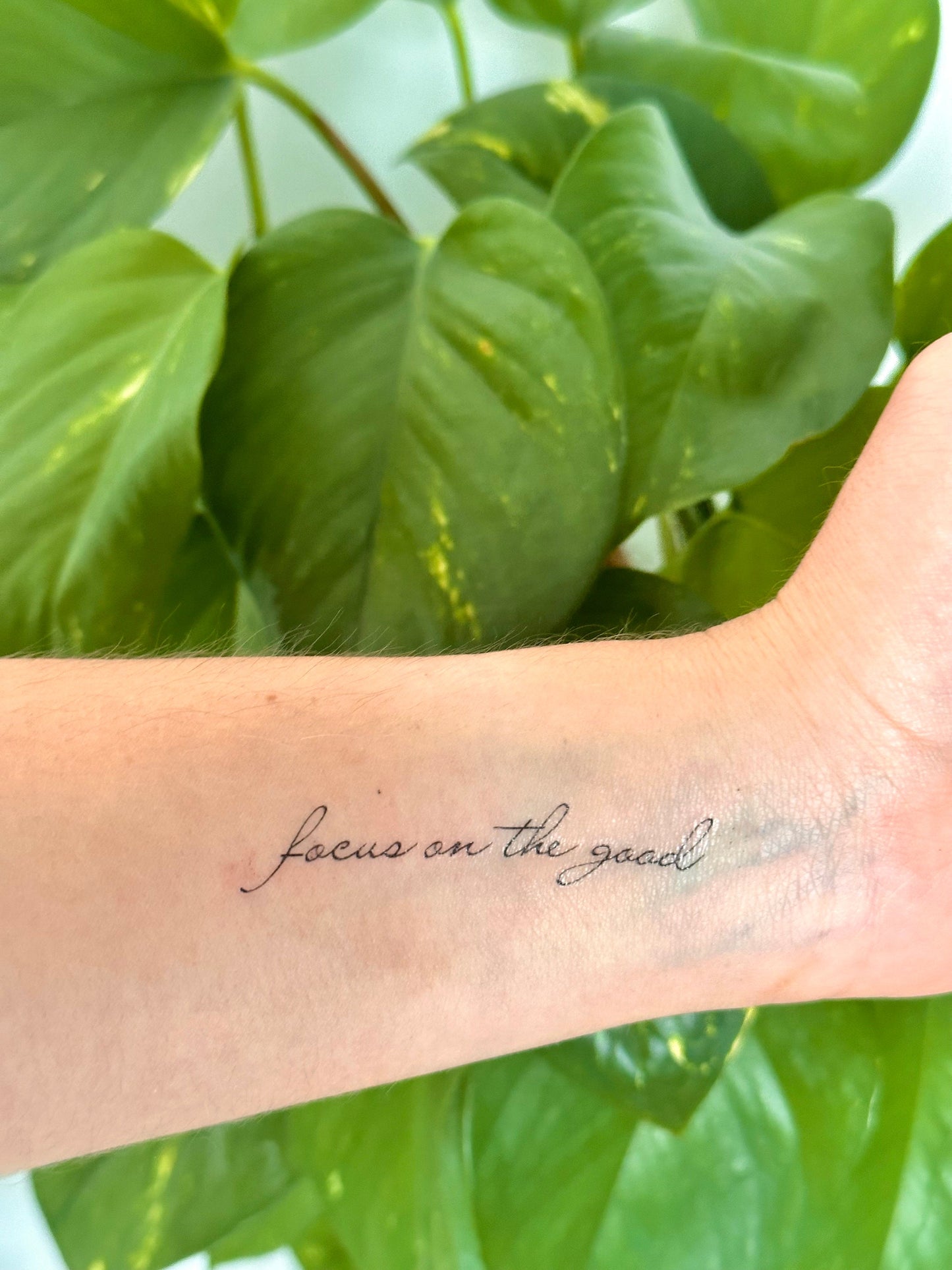 Focus On The Good (set of 2) - Temporary Tattoo