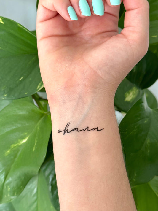 Ohana (set of 2) - Temporary Tattoo