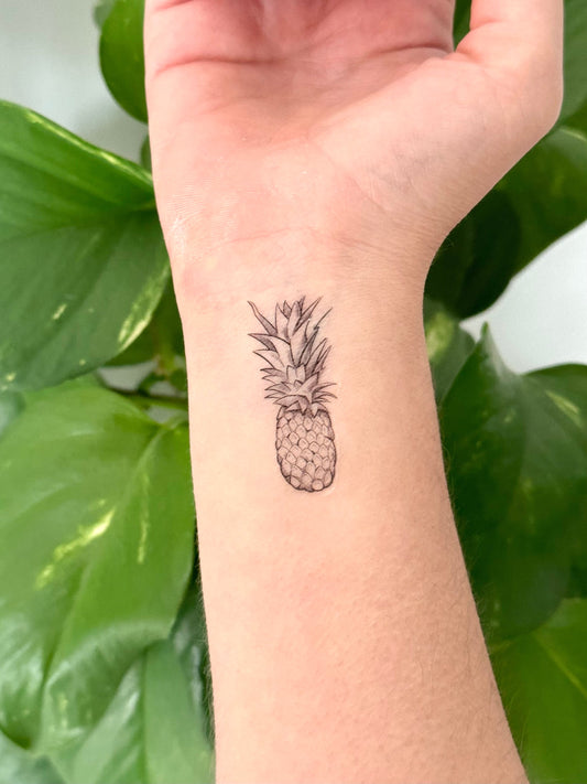 Pineapple (set of 2) - Temporary Tattoo