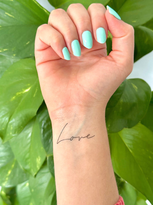 Love (set of 2) - Temporary Tattoo