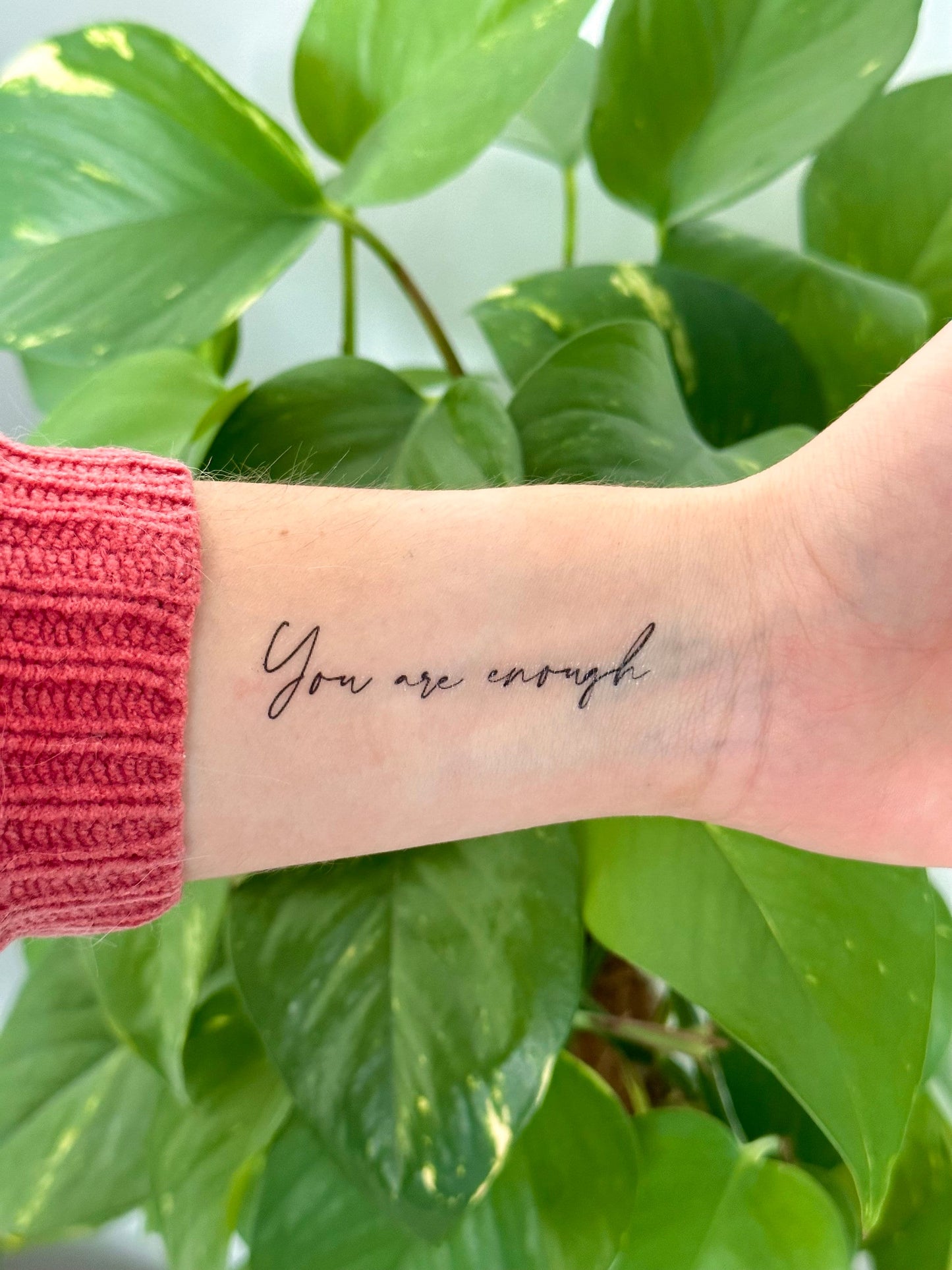 You Are Enough (set of 2) - Temporary Tattoo