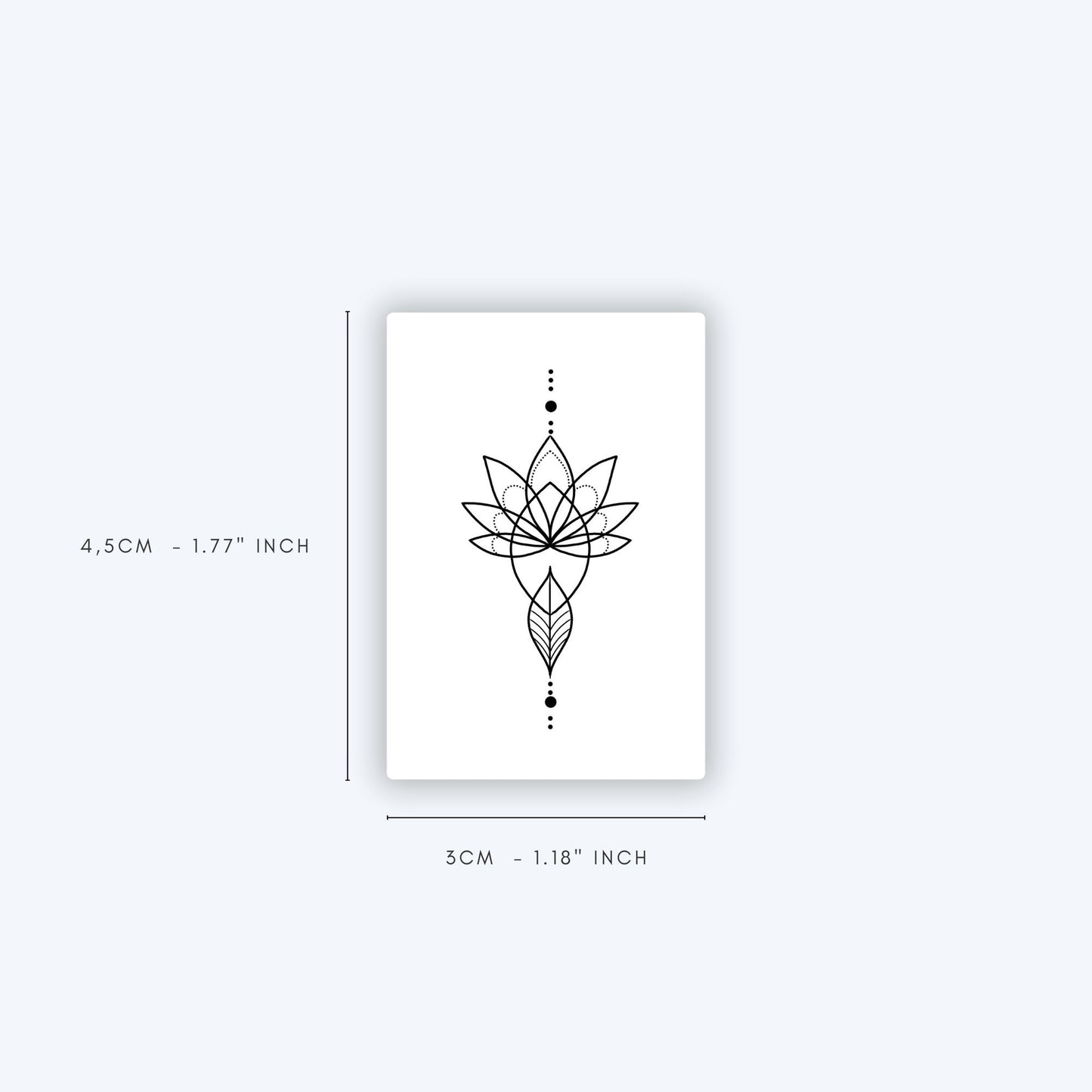 Fancy Lotus (set of 2) - Temporary Tattoo