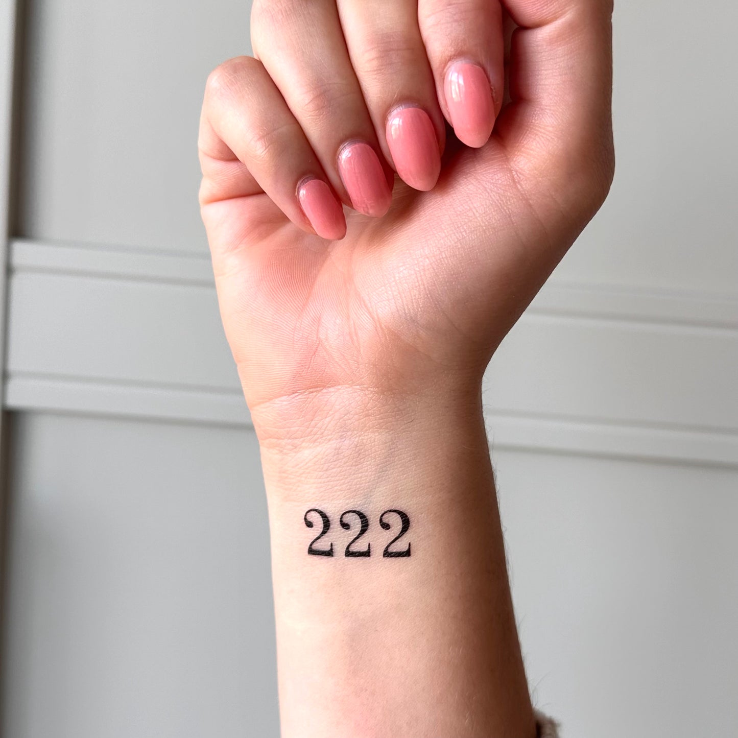 777 Angel Number (set of 2) - Temporary Tattoo