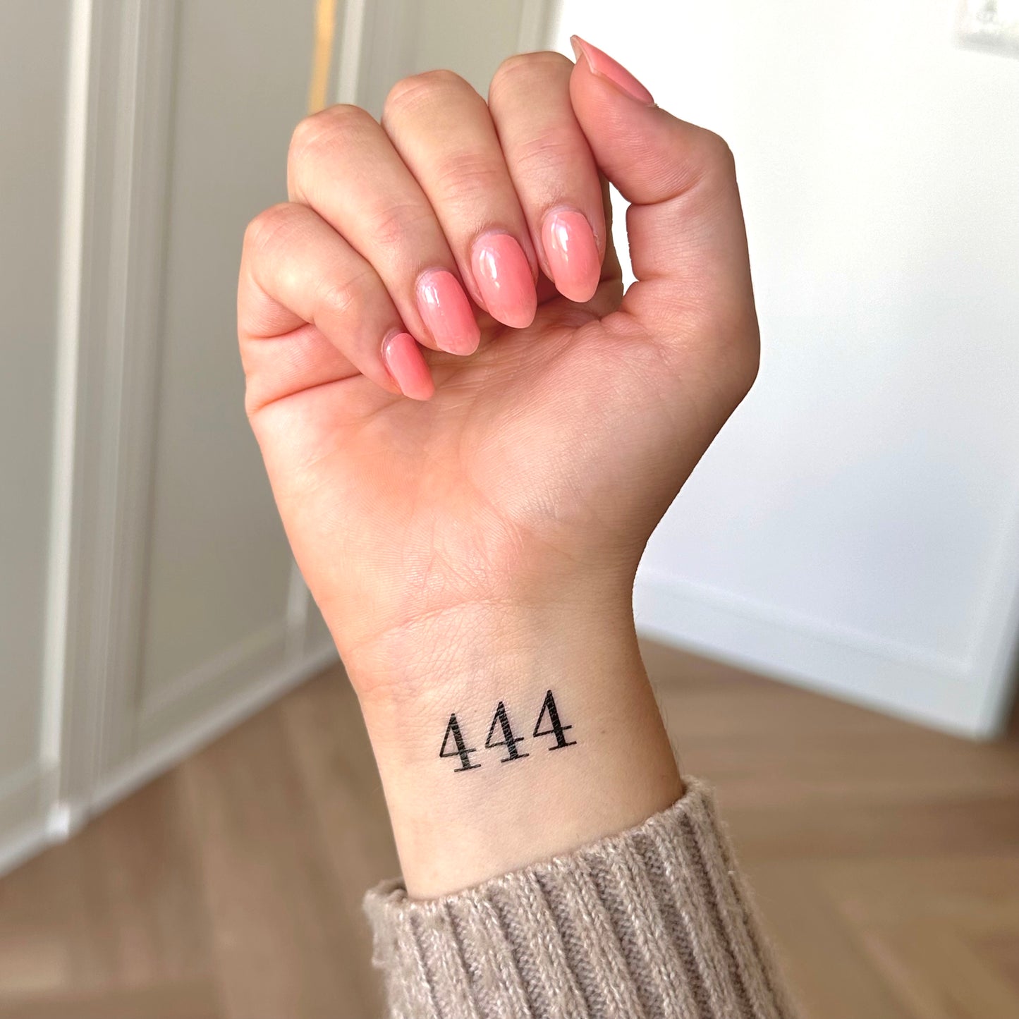 777 Angel Number (set of 2) - Temporary Tattoo