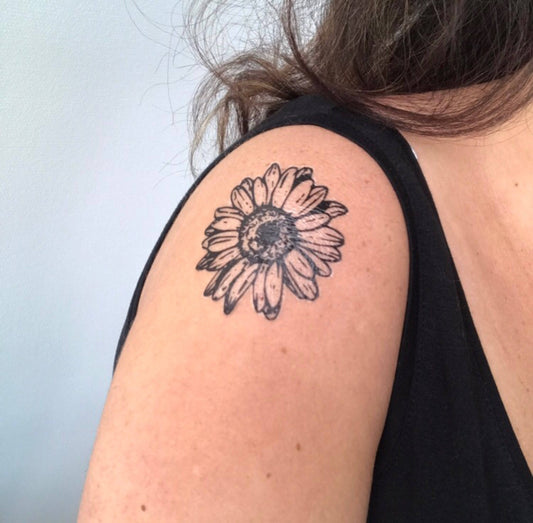Daisy Flower (set of 2) - Temporary Tattoo