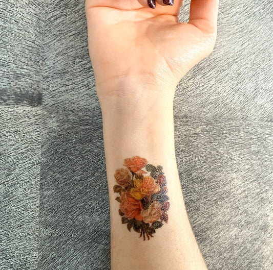 Vintage Floral (set of 2) - Temporary Tattoo