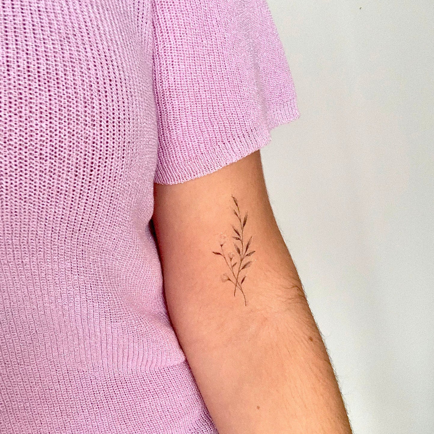 Floral e (set of 2) - Temporary Tattoo
