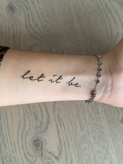 Let it be (set of 2) - Temporary Tattoo