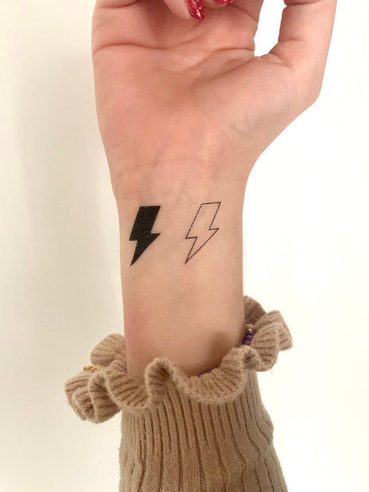 Thunder/Lightning (set of 2) - Temporary Tattoo