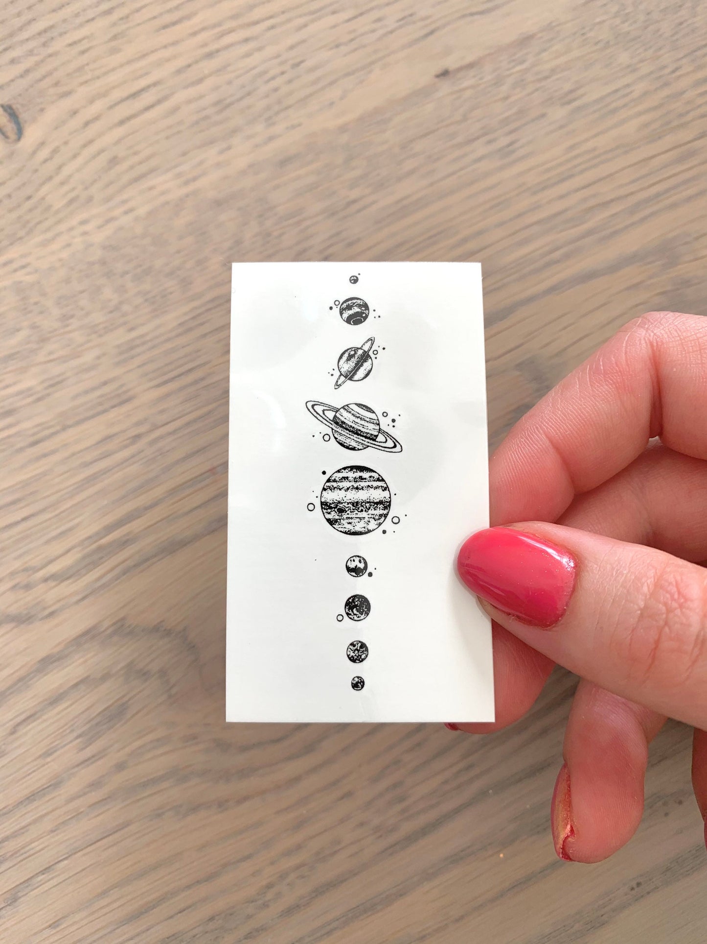 Solar System/Planets (set of 2) - Temporary Tattoo