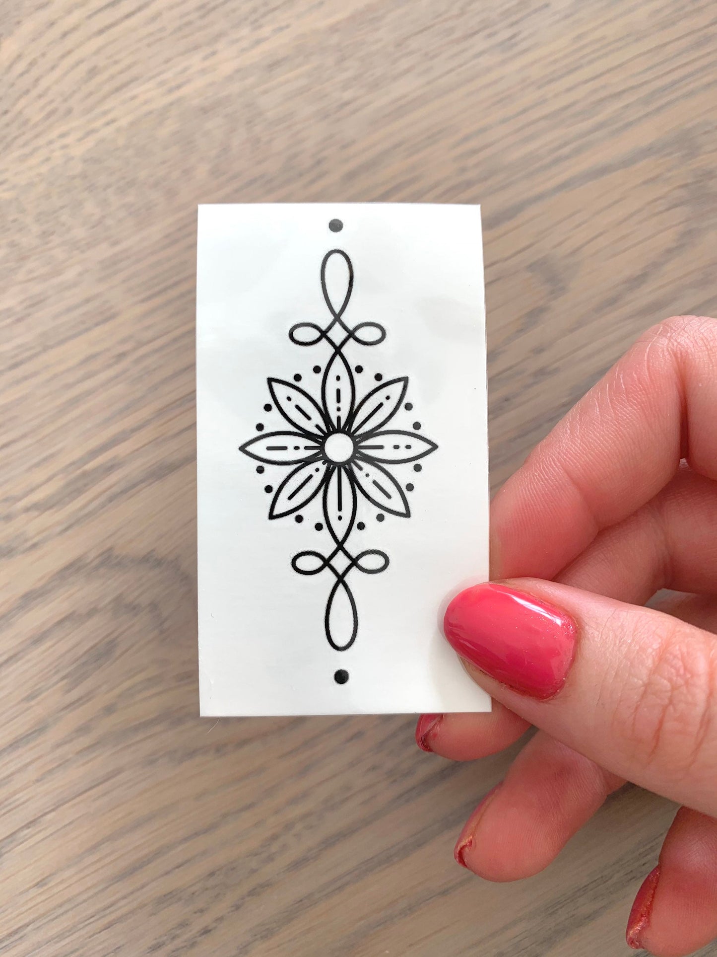 Flower Swirl (set of 2) - Temporary Tattoo