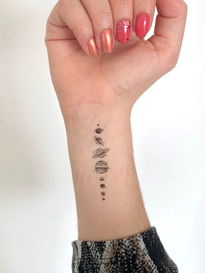 Solar System/Planets (set of 2) - Temporary Tattoo