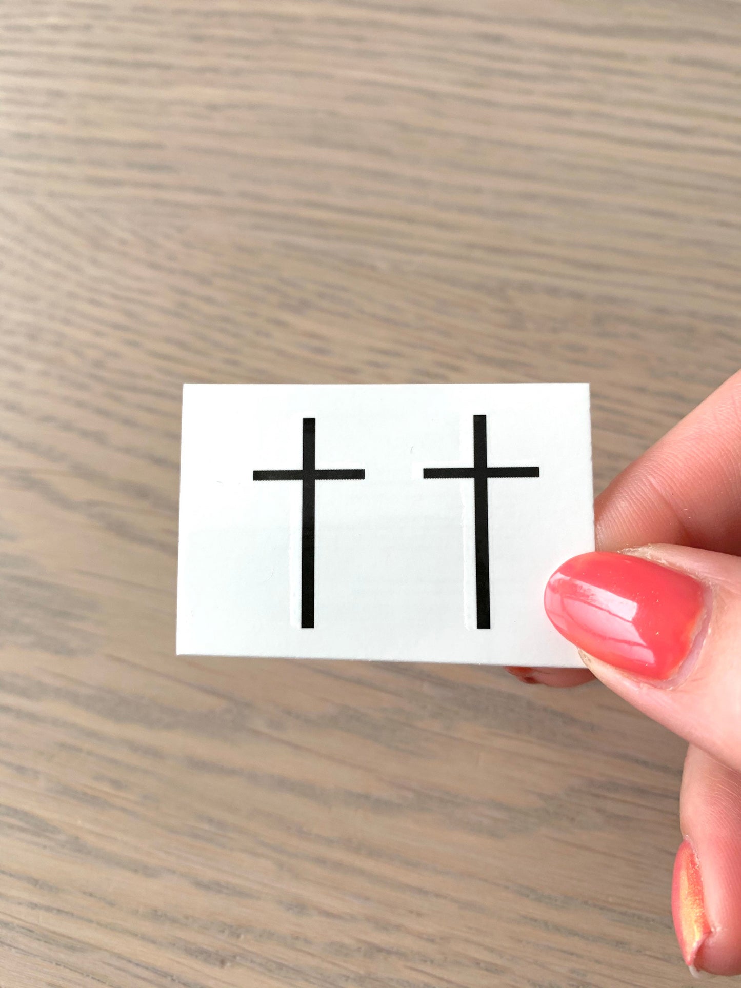 Cross/Faith (set of 2) - Temporary Tattoo