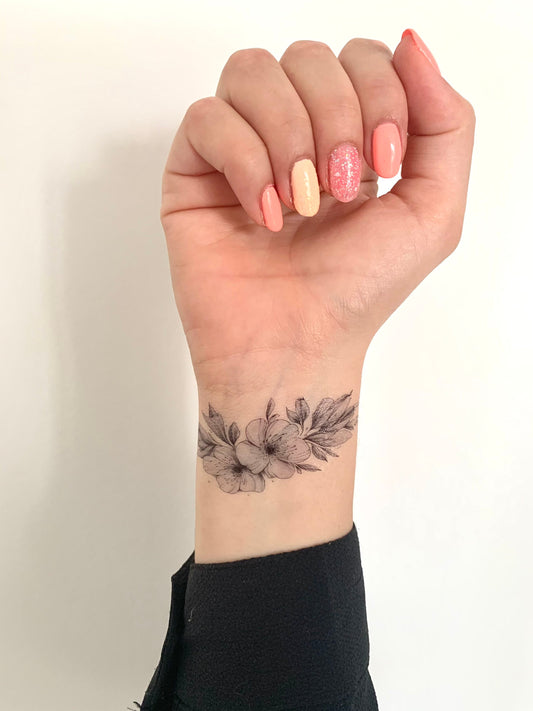 Floral I (set of 2) - Temporary Tattoo