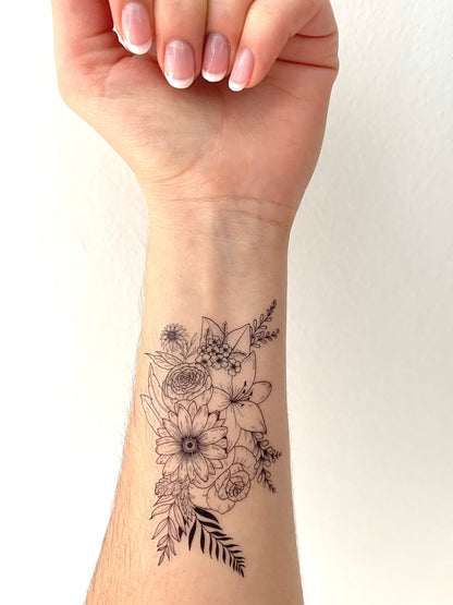Floral All Kind (set of 2) - Temporary Tattoo
