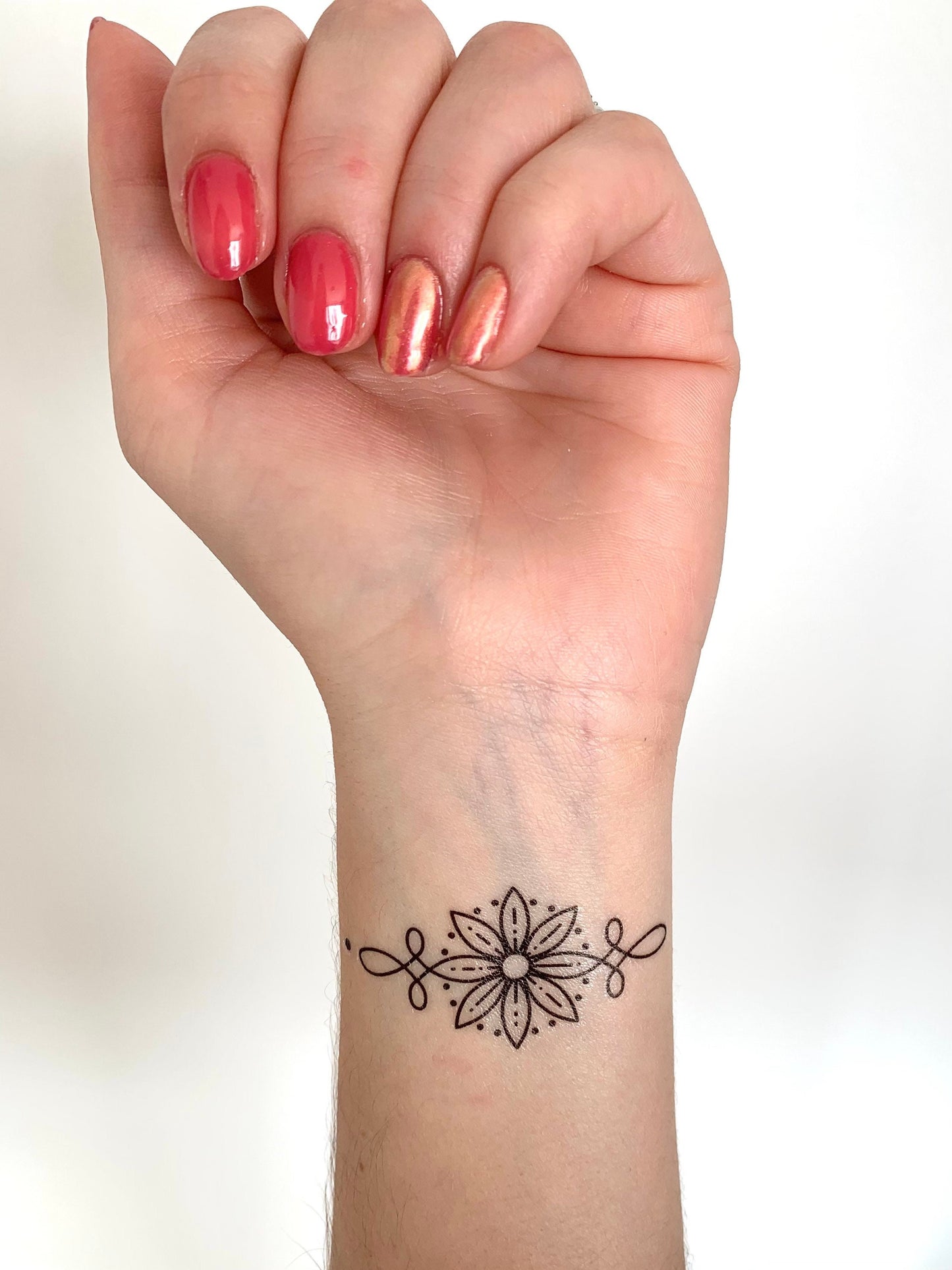 Flower Swirl (set of 2) - Temporary Tattoo