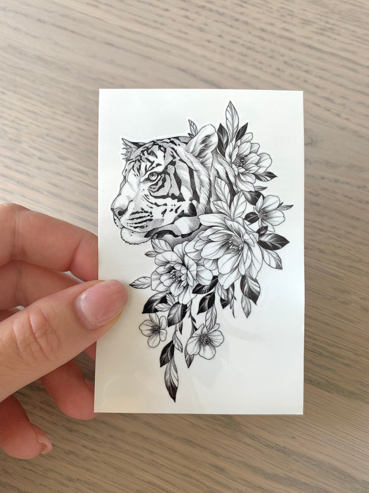 Tiger Flower (set of 2) - Temporary Tattoo