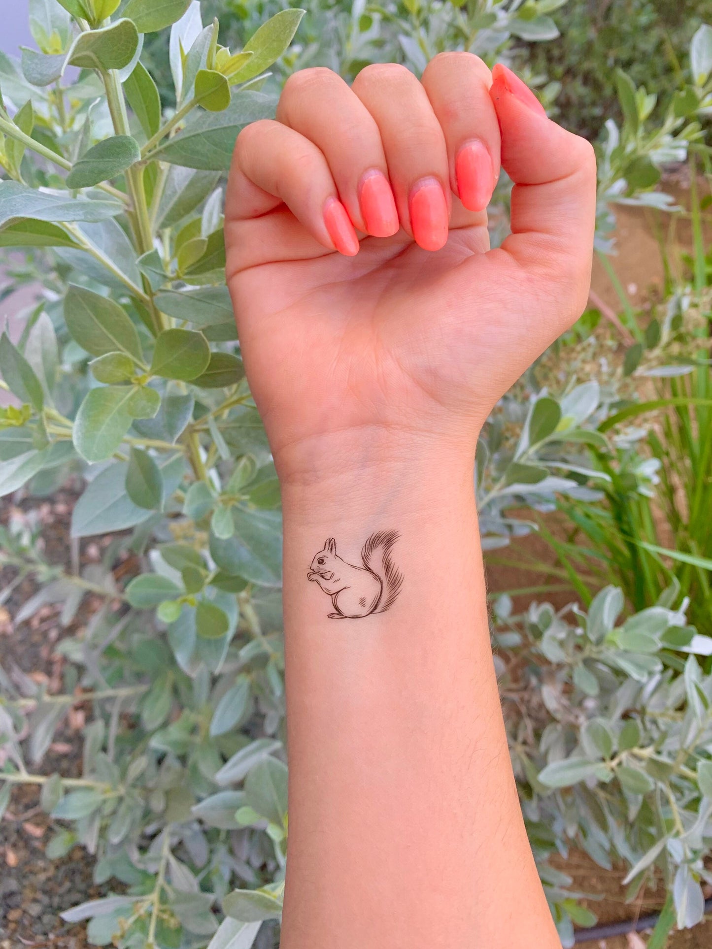 Squirrel (set of 2) - Temporary Tattoo