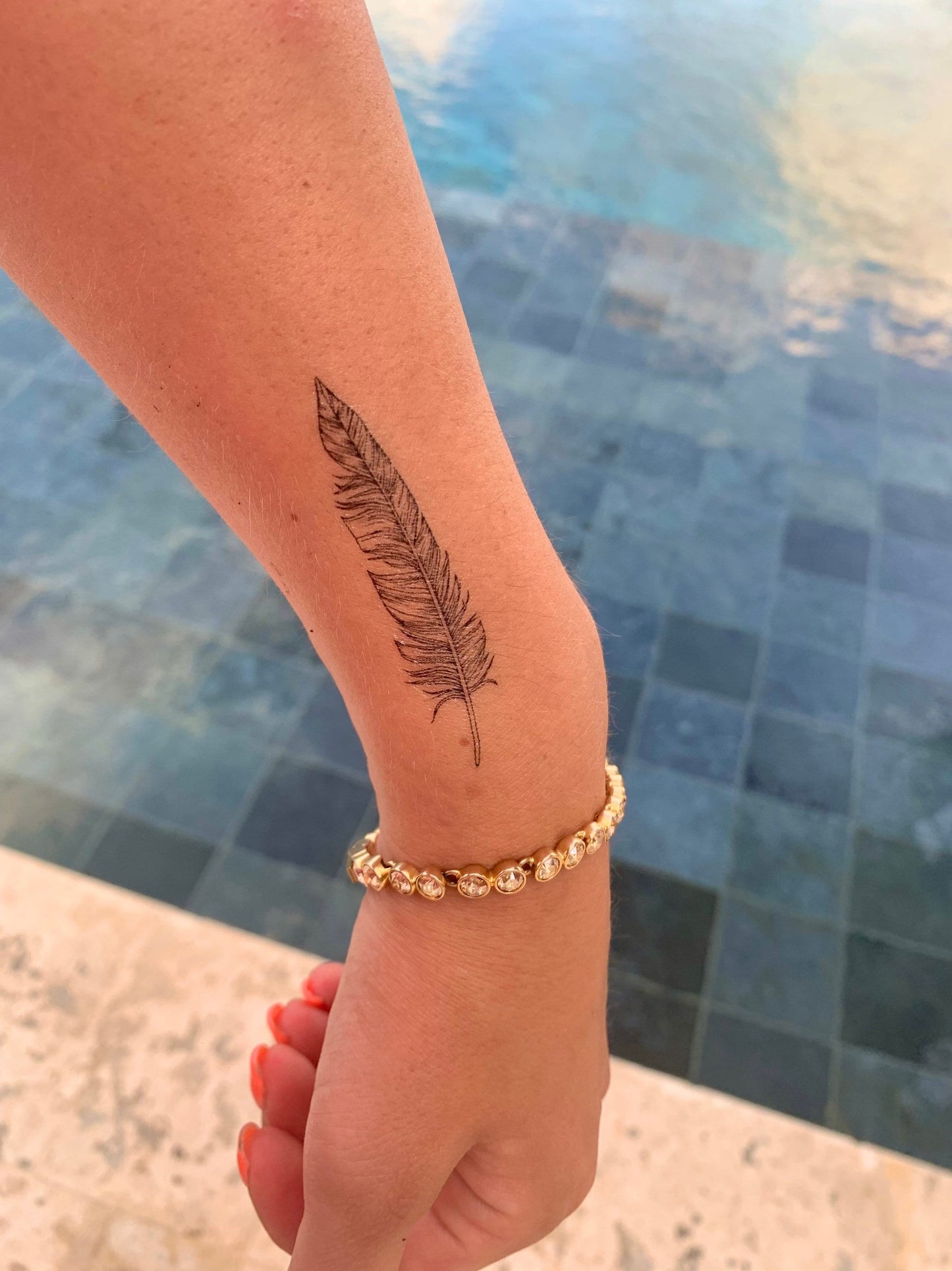 Feather (set of 2) - Temporary Tattoo